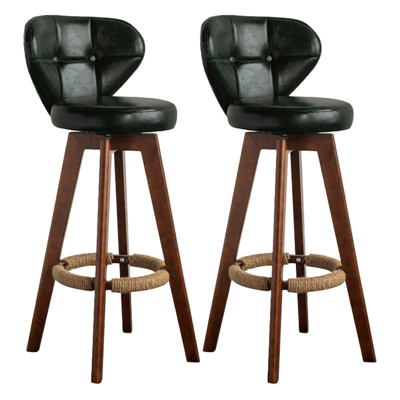 Piernas de madera de estilo de bar de escandinavia asiento redondo para bar de restaurantes