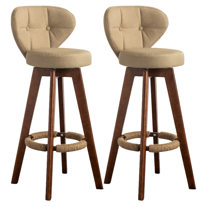 Piernas de madera de estilo de bar de escandinavia asiento redondo para bar de restaurantes