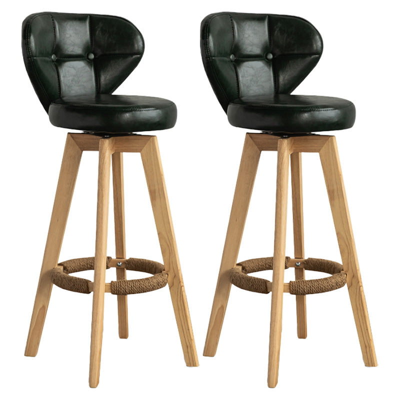Piernas de madera de estilo de bar de escandinavia asiento redondo para bar de restaurantes