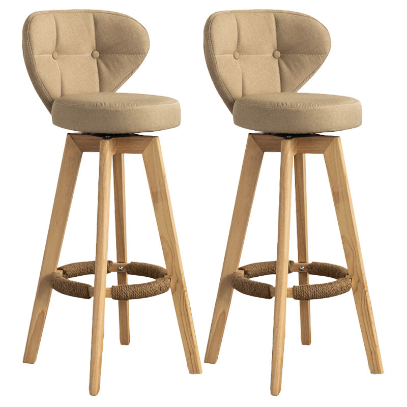 Piernas de madera de estilo de bar de escandinavia asiento redondo para bar de restaurantes