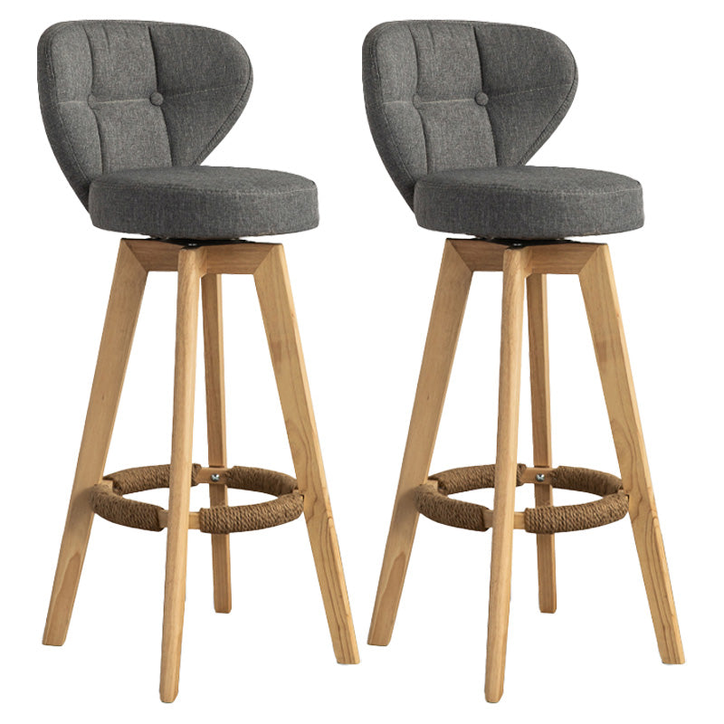 Piernas de madera de estilo de bar de escandinavia asiento redondo para bar de restaurantes