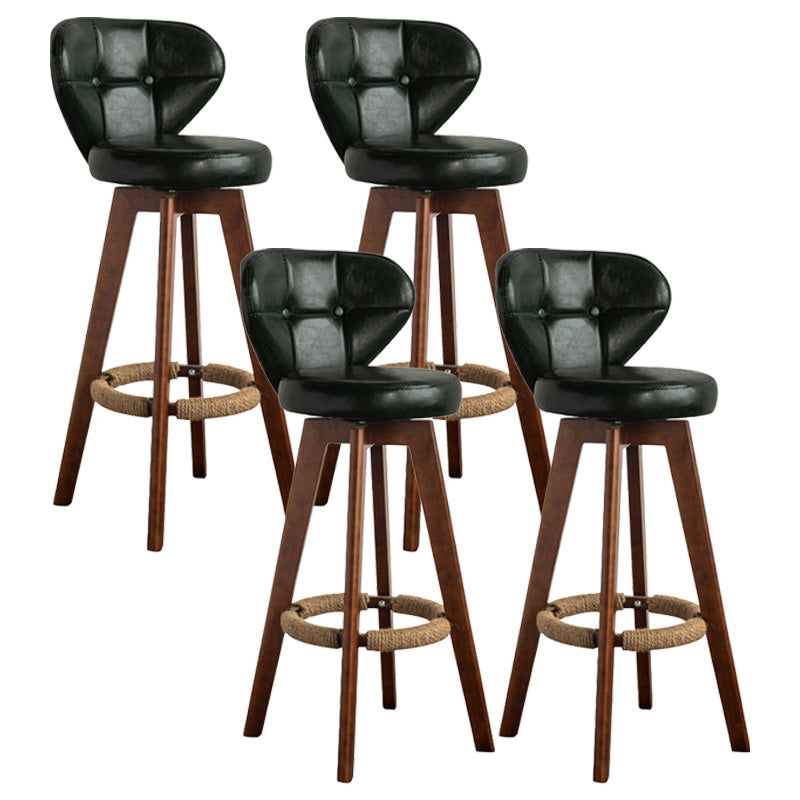 Piernas de madera de estilo de bar de escandinavia asiento redondo para bar de restaurantes