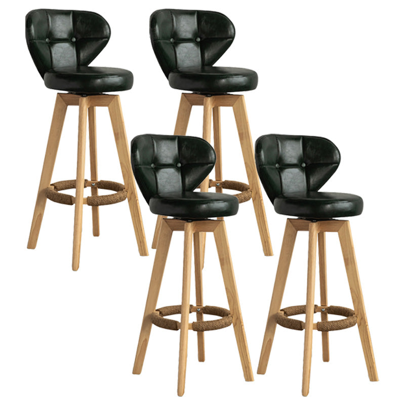 Piernas de madera de estilo de bar de escandinavia asiento redondo para bar de restaurantes