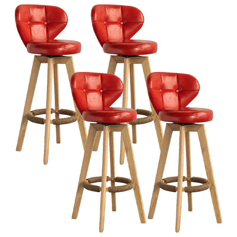 Piernas de madera de estilo de bar de escandinavia asiento redondo para bar de restaurantes