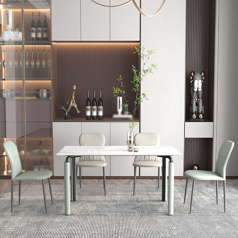 Scandinavian Style 1/2/5/7 Rectangle Dining Room Table Set for Home Use