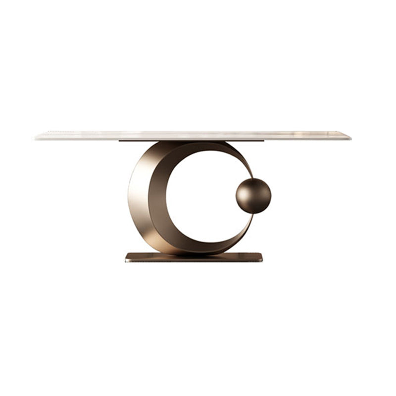 Glam Style 1/4/5/7 Pieces Dining Set Rectangle Sintered Stone Dining Table Set