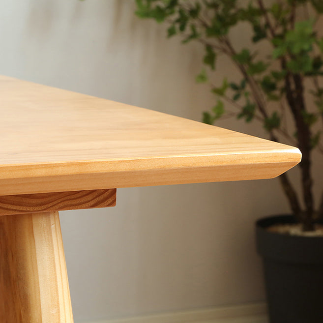Ensemble de table de salle à manger moderne 1/3/5/7 pièces en bois massif en bois massif