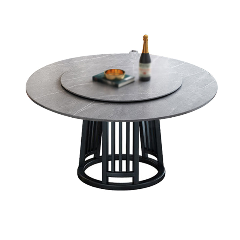 Pièces modernes 1/2/7 Pièces Ensemble de restauration ronde Table à manger en pierre fritrée pour salle à manger