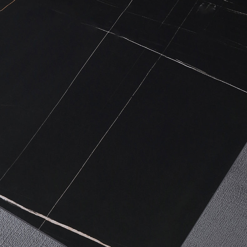 Rectangle 4 Legs Industrial Table Sintered Stone Fixed Table for Kitchen