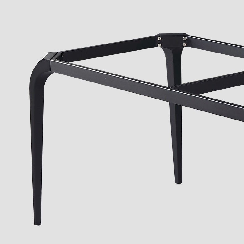 Rectangle 4 Legs Industrial Table Sintered Stone Fixed Table for Kitchen