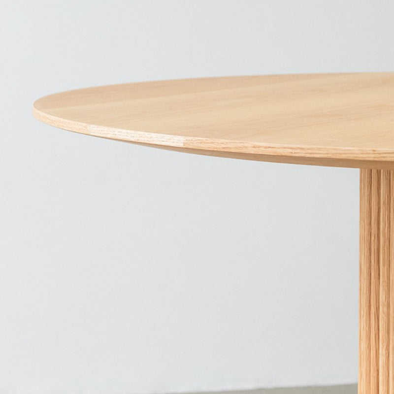 Solid Wood Dining Table Round Modern Pedestal Dining Table for Home Use