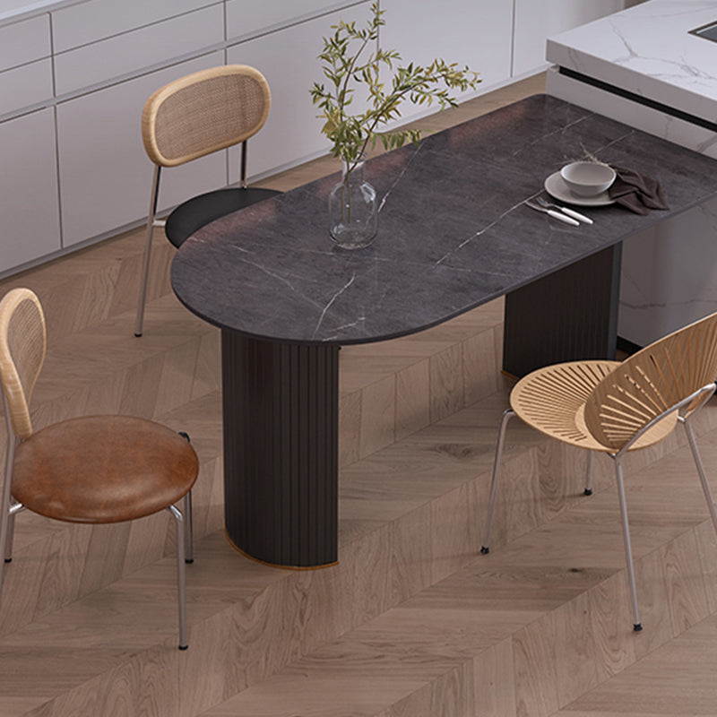Sintered Stone Esstisch Luxus Doppelpodestisch für Esszimmer