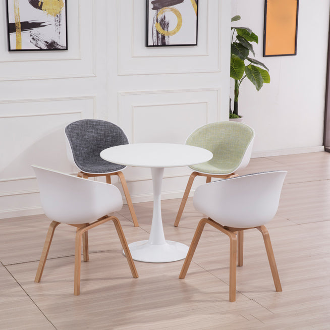 Modern Round Dinette Table Tulip Base Dining Table for Restaurant