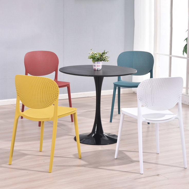 Modern Round Dinette Table Tulip Base Dining Table for Restaurant