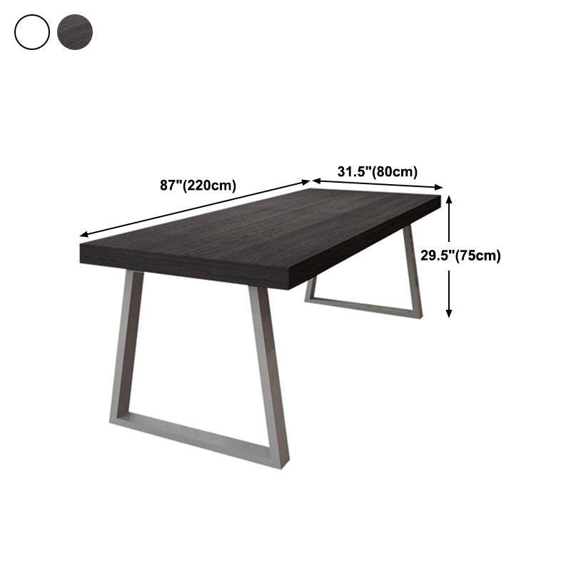 Industrial Style Pine Solid Wood Dining Table Sled Base Dining Room Collection