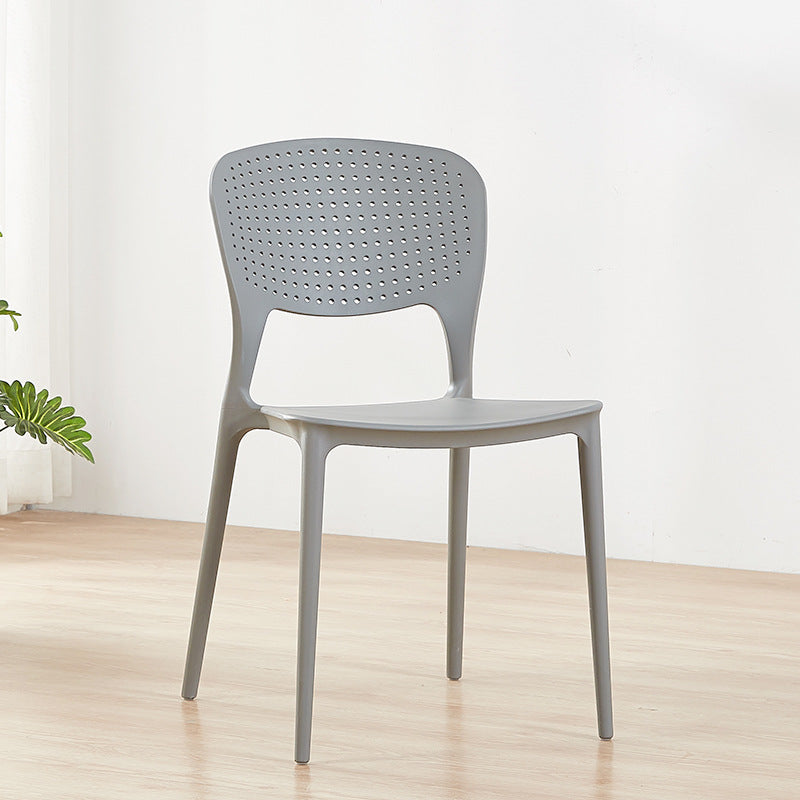 Sillas traseras abiertas contemporáneas que cenan la silla lateral plástica apilable sin brazos