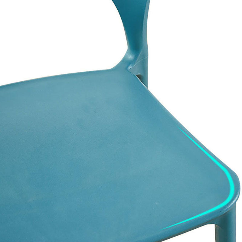 Sillas traseras abiertas contemporáneas que cenan la silla lateral plástica apilable sin brazos