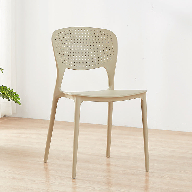 Sillas traseras abiertas contemporáneas que cenan la silla lateral plástica apilable sin brazos