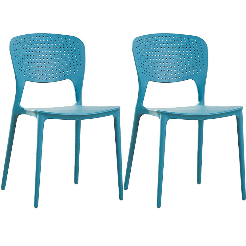Sillas traseras abiertas contemporáneas que cenan la silla lateral plástica apilable sin brazos