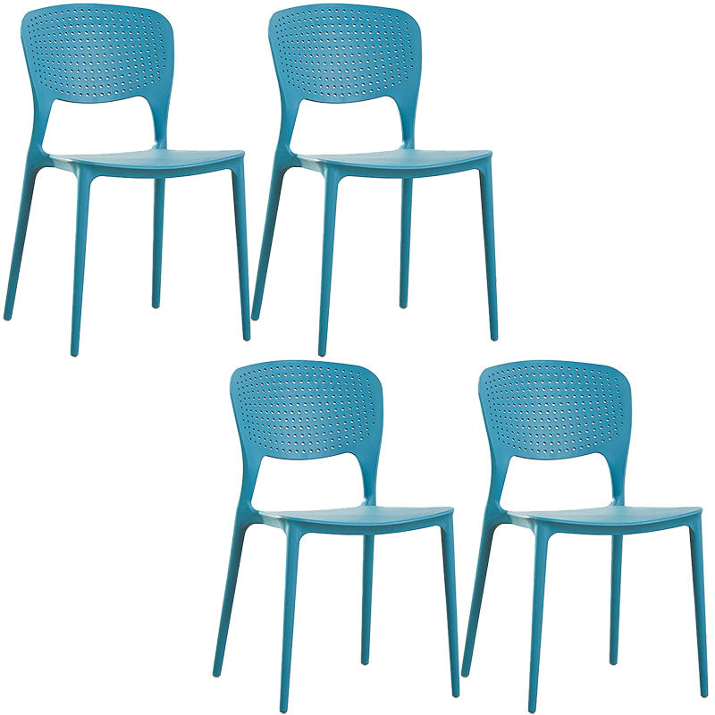 Sillas traseras abiertas contemporáneas que cenan la silla lateral plástica apilable sin brazos