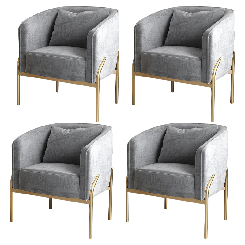 Silla de comedor tapizada sin brazos del metal de Glam que cena la silla lateral para el uso del restaurante