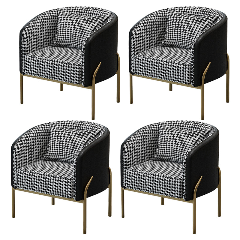 Silla de comedor tapizada sin brazos del metal de Glam que cena la silla lateral para el uso del restaurante