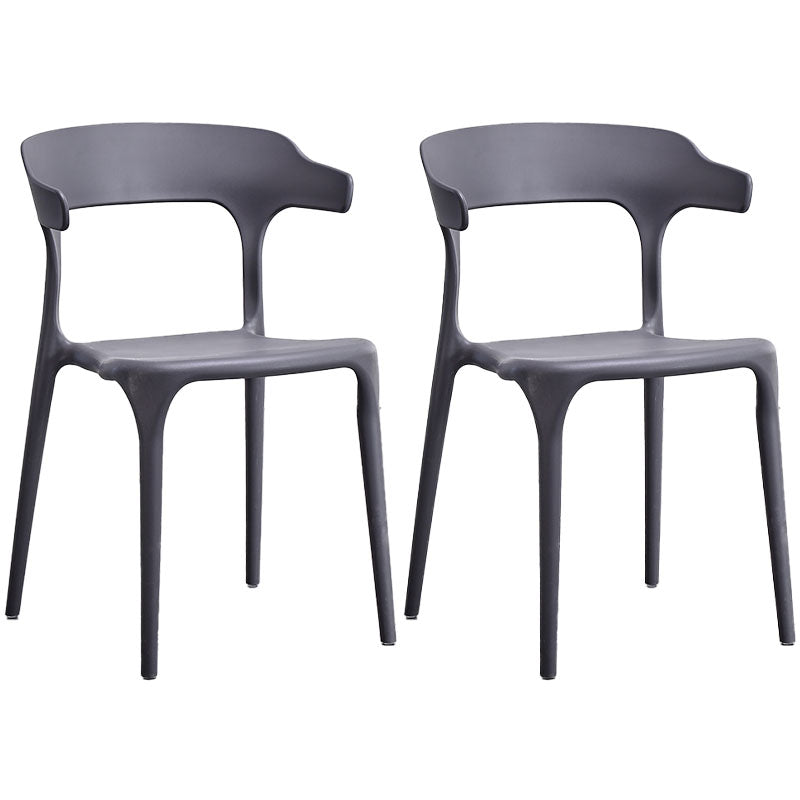 Silla de cocina contemporánea que cena la silla lateral sin brazos con las piernas plásticas