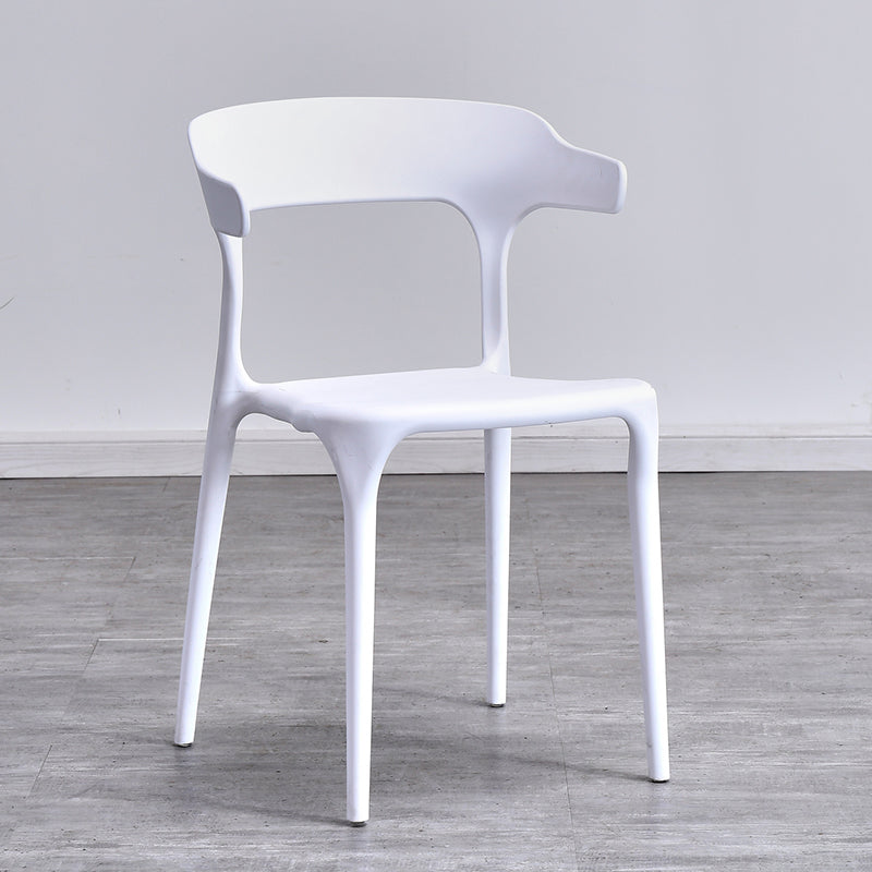 Silla de cocina contemporánea que cena la silla lateral sin brazos con las piernas plásticas