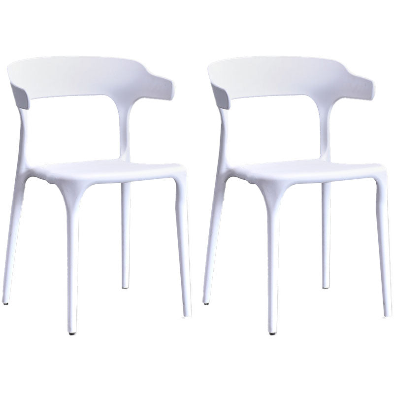 Silla de cocina contemporánea que cena la silla lateral sin brazos con las piernas plásticas