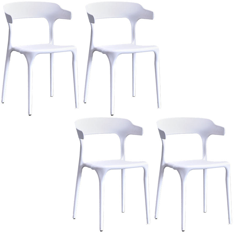 Silla de cocina contemporánea que cena la silla lateral sin brazos con las piernas plásticas
