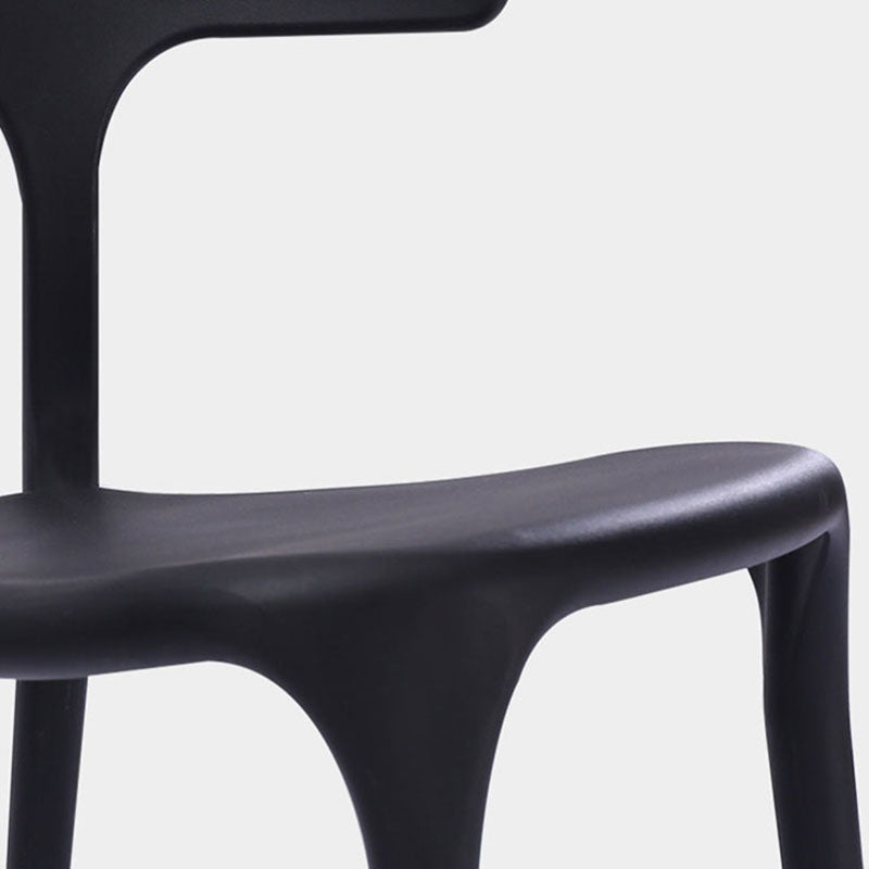 Silla de cocina contemporánea que cena la silla lateral sin brazos con las piernas plásticas