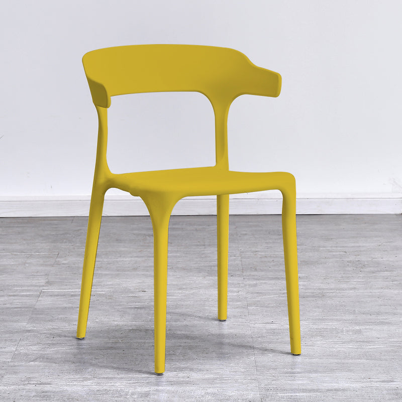 Silla de cocina contemporánea que cena la silla lateral sin brazos con las piernas plásticas