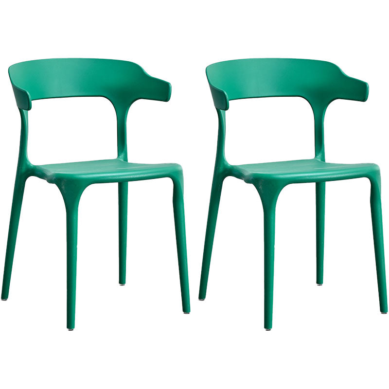 Silla de cocina contemporánea que cena la silla lateral sin brazos con las piernas plásticas