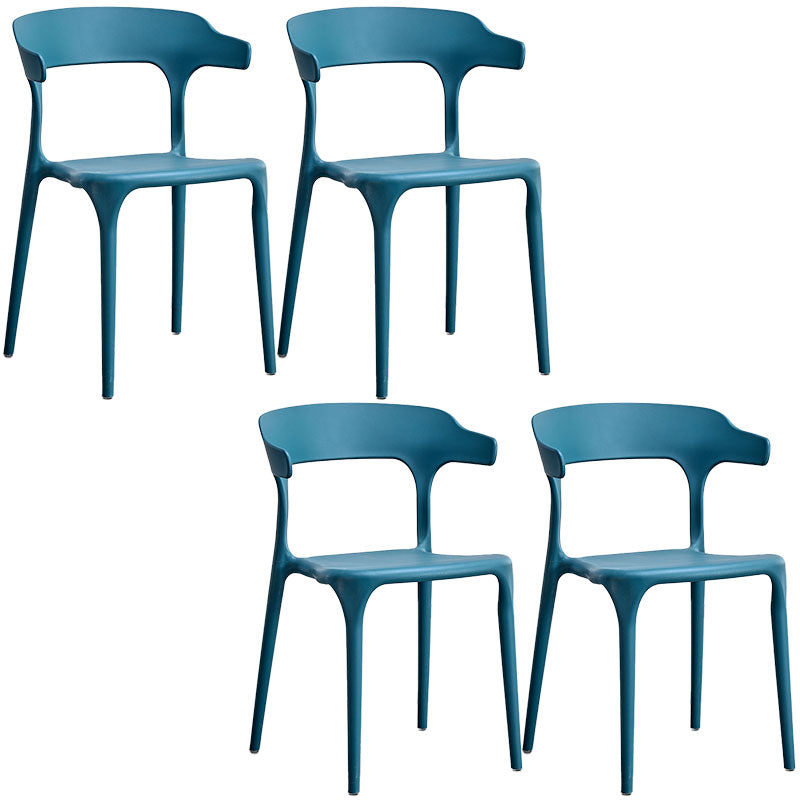 Silla de cocina contemporánea que cena la silla lateral sin brazos con las piernas plásticas