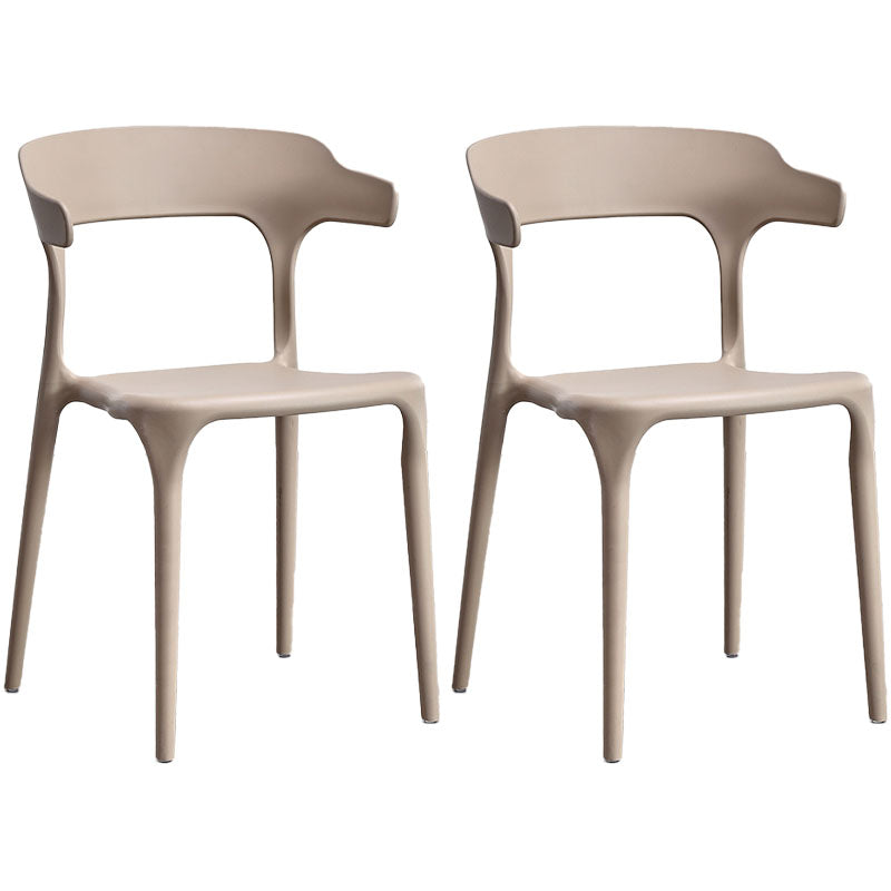 Silla de cocina contemporánea que cena la silla lateral sin brazos con las piernas plásticas