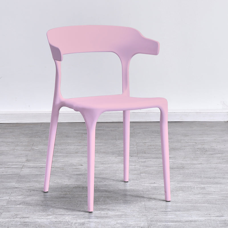 Silla de cocina contemporánea que cena la silla lateral sin brazos con las piernas plásticas
