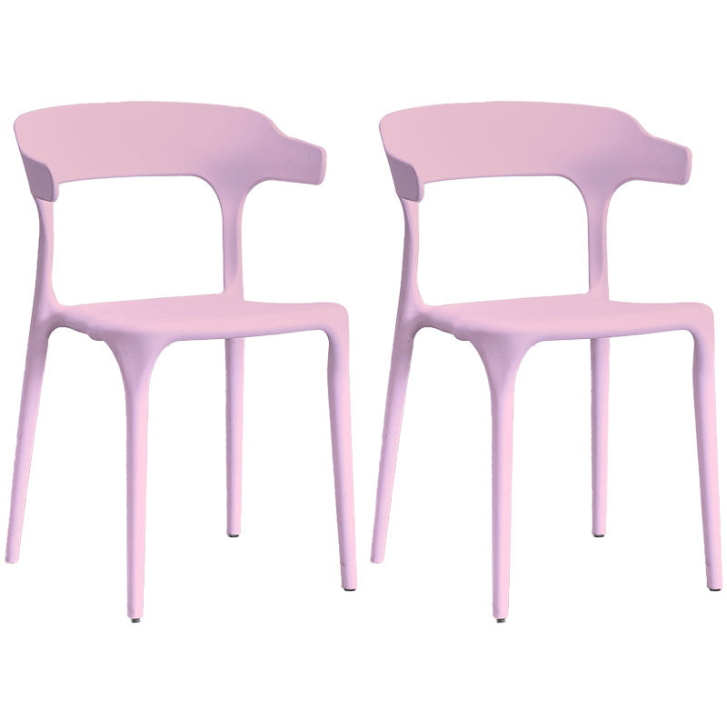 Silla de cocina contemporánea que cena la silla lateral sin brazos con las piernas plásticas