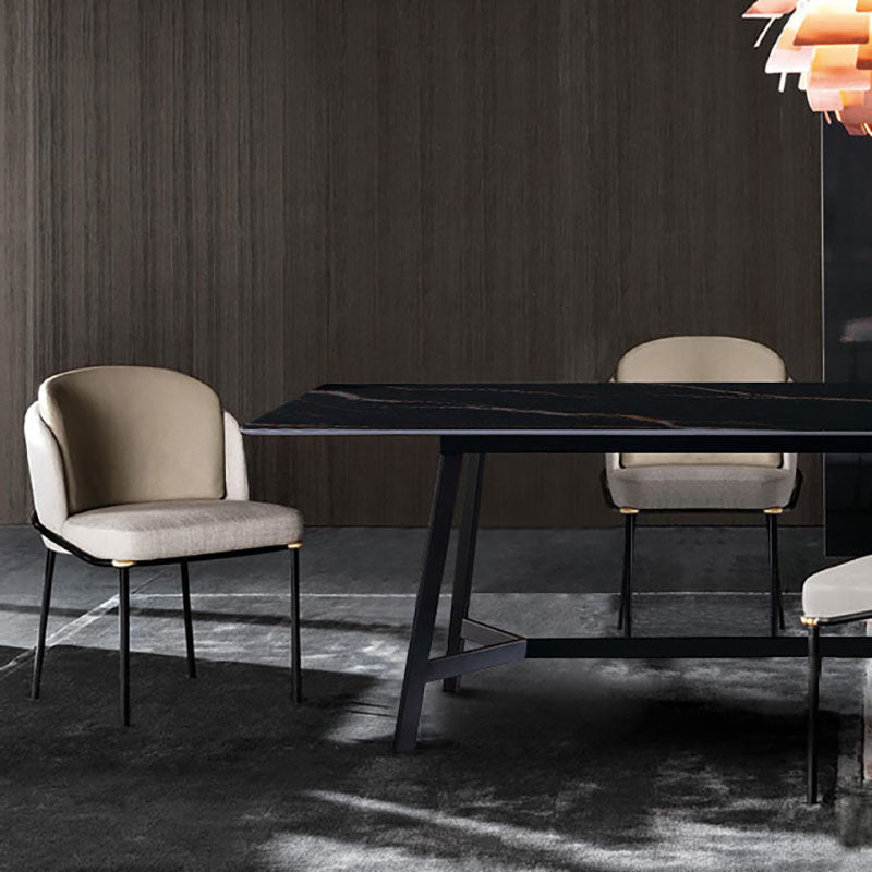 Sillas de cocina contemporáneas que cenan la silla lateral sin brazos con las piernas del metal
