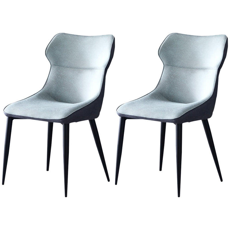 Sillas de cocina contemporáneas, silla auxiliar con brazo de comedor y patas de metal