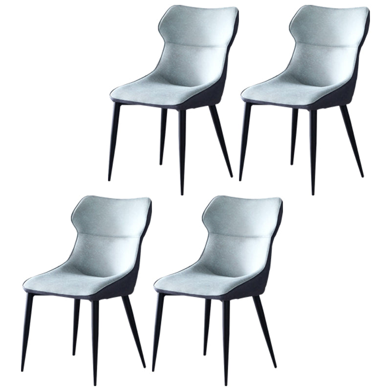 Sillas de cocina contemporáneas, silla auxiliar con brazo de comedor y patas de metal