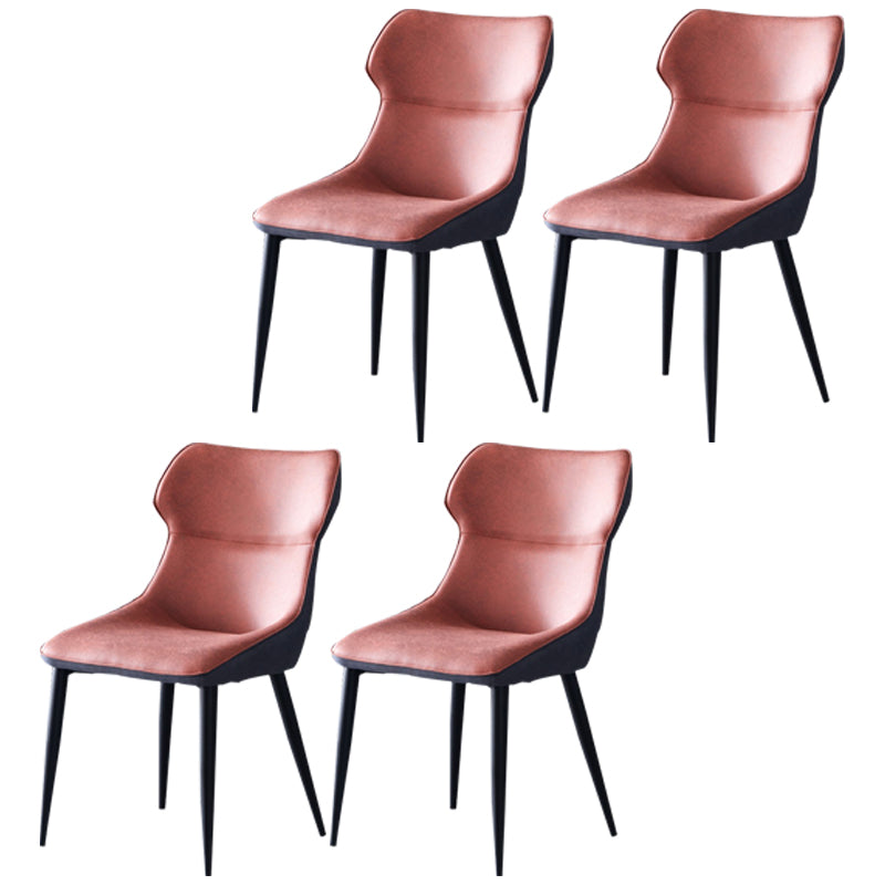 Sillas de cocina contemporáneas, silla auxiliar con brazo de comedor y patas de metal