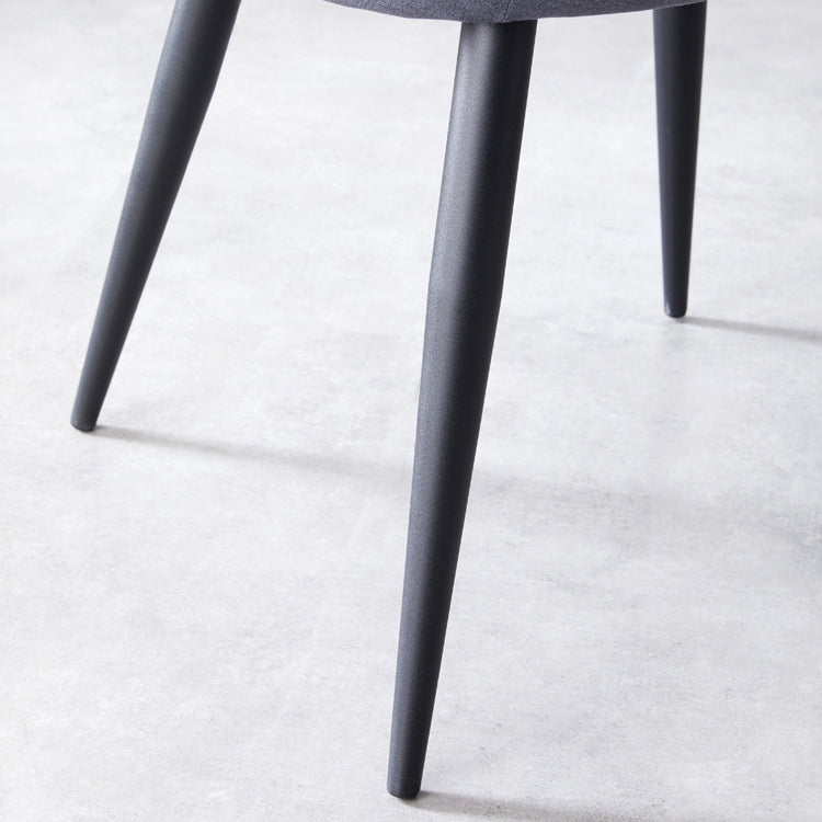 Sillas de cocina contemporáneas, silla auxiliar con brazo de comedor y patas de metal