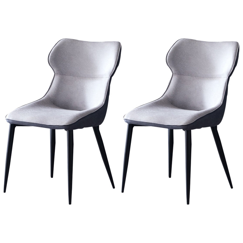 Sillas de cocina contemporáneas, silla auxiliar con brazo de comedor y patas de metal