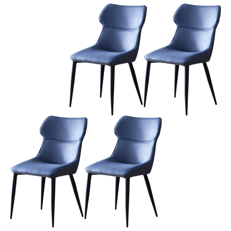 Sillas de cocina contemporáneas, silla auxiliar con brazo de comedor y patas de metal