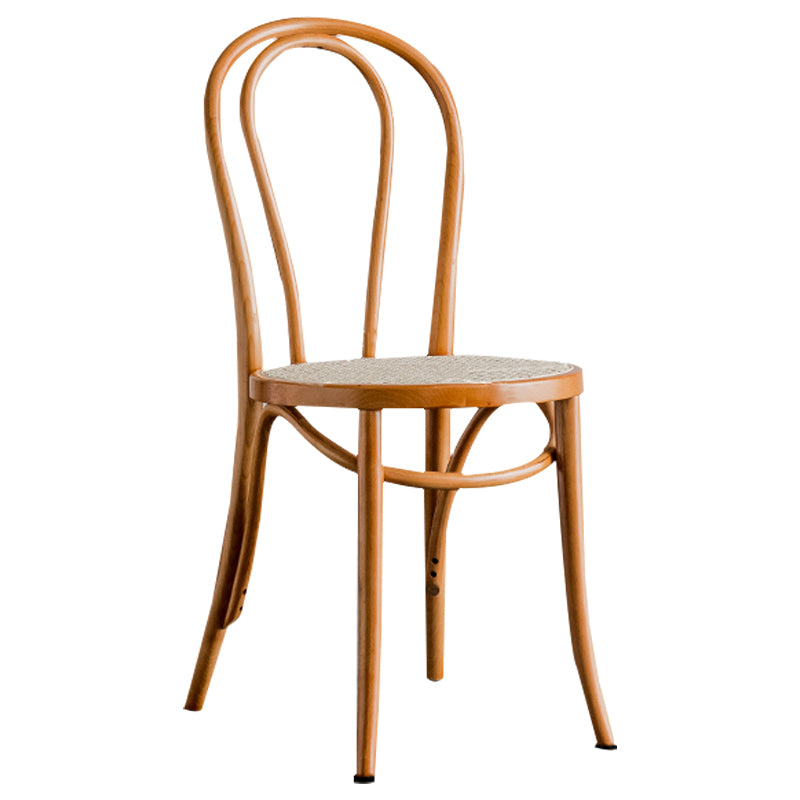 Sillas de cocina contemporáneas que cenan sillas laterales sin brazos con respaldo de madera Windsor