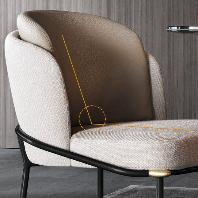 Silla de cocina contemporánea Silla auxiliar sin brazos con patas de metal
