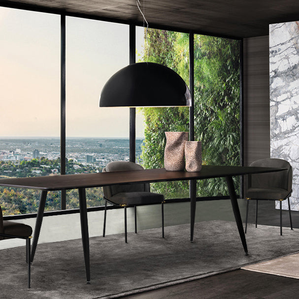 Silla de cocina contemporánea Silla auxiliar sin brazos con patas de metal