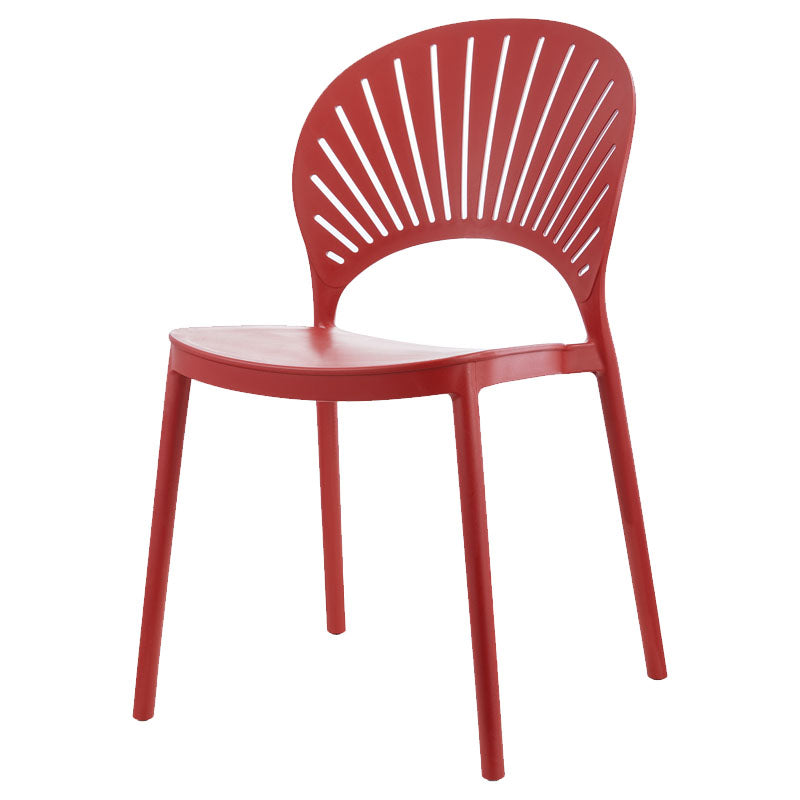 Plástico contemporáneo de las sillas apilables de la cocina que cena la silla lateral sin brazos