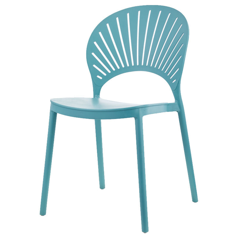 Plástico contemporáneo de las sillas apilables de la cocina que cena la silla lateral sin brazos