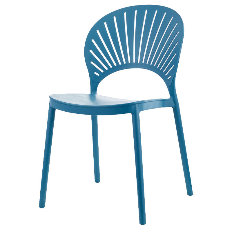 Plástico contemporáneo de las sillas apilables de la cocina que cena la silla lateral sin brazos